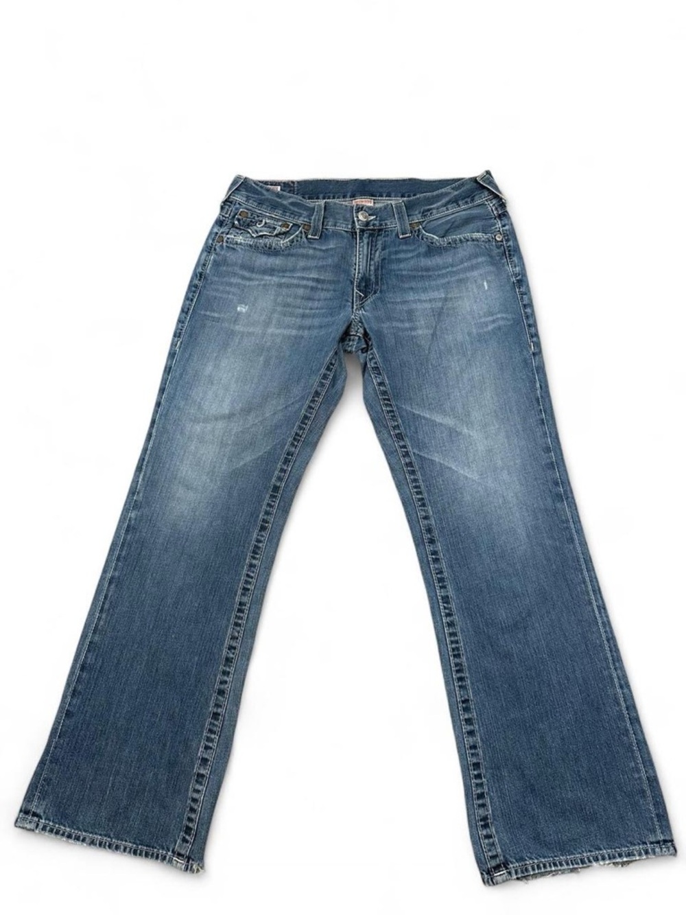 True Religion Men’s‎ USA Made Blue Denim Ricky Bootcut Jeans Size 36x31